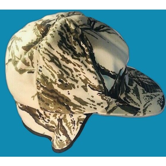 Winter Camo Camouflage Fleece Hunting Hat Cap ,Gore-Tex USA made, Size X-Large - Picture 1 of 8